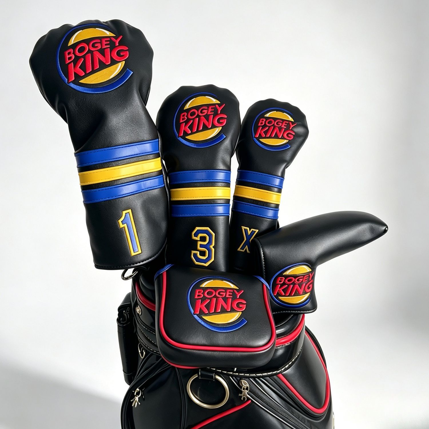 Putter Mallet Blade - Funny Bogey King Golf Headcover Covers