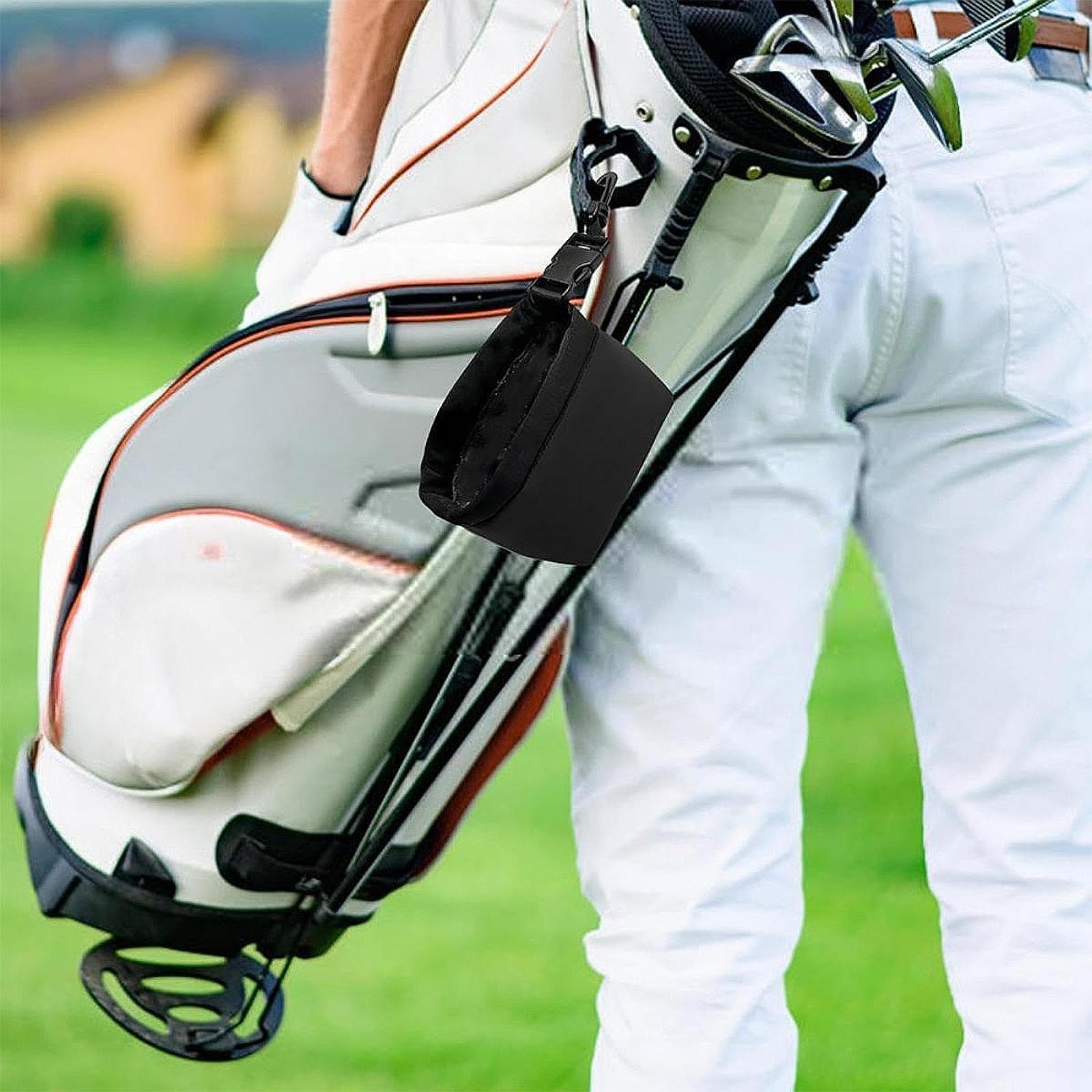 Golf Equipment Gifts - Reusable Golf Ball Cleaning Bag with