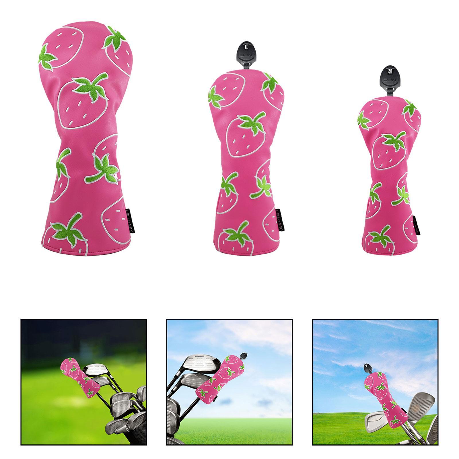 Strawberry Printed Wood Headco - Golf Equipment Gifts ulasan dan harga