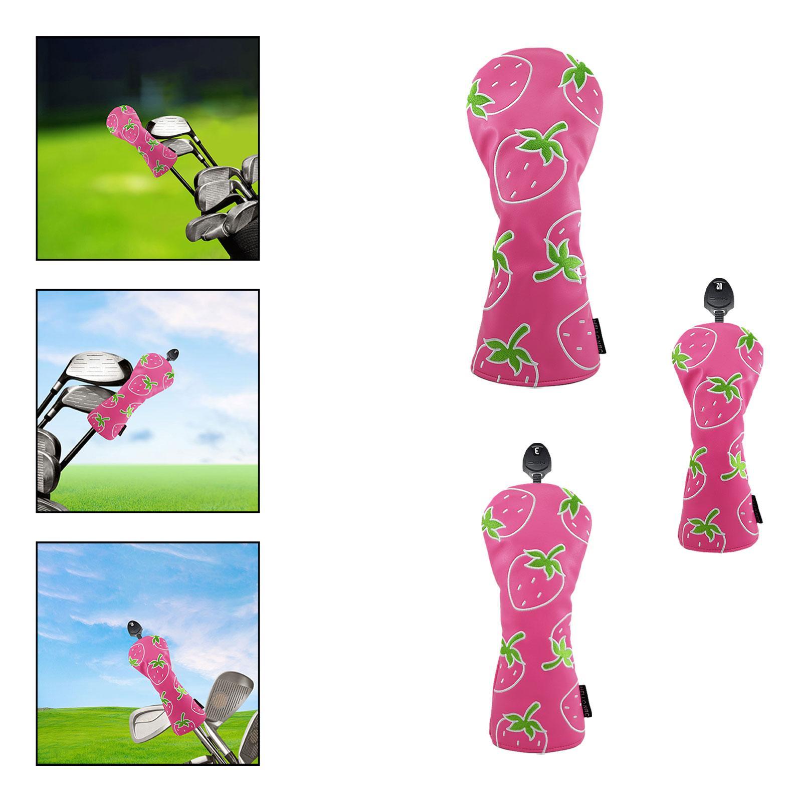 Strawberry Printed Wood Headco - Golf Equipment Gifts ulasan dan harga