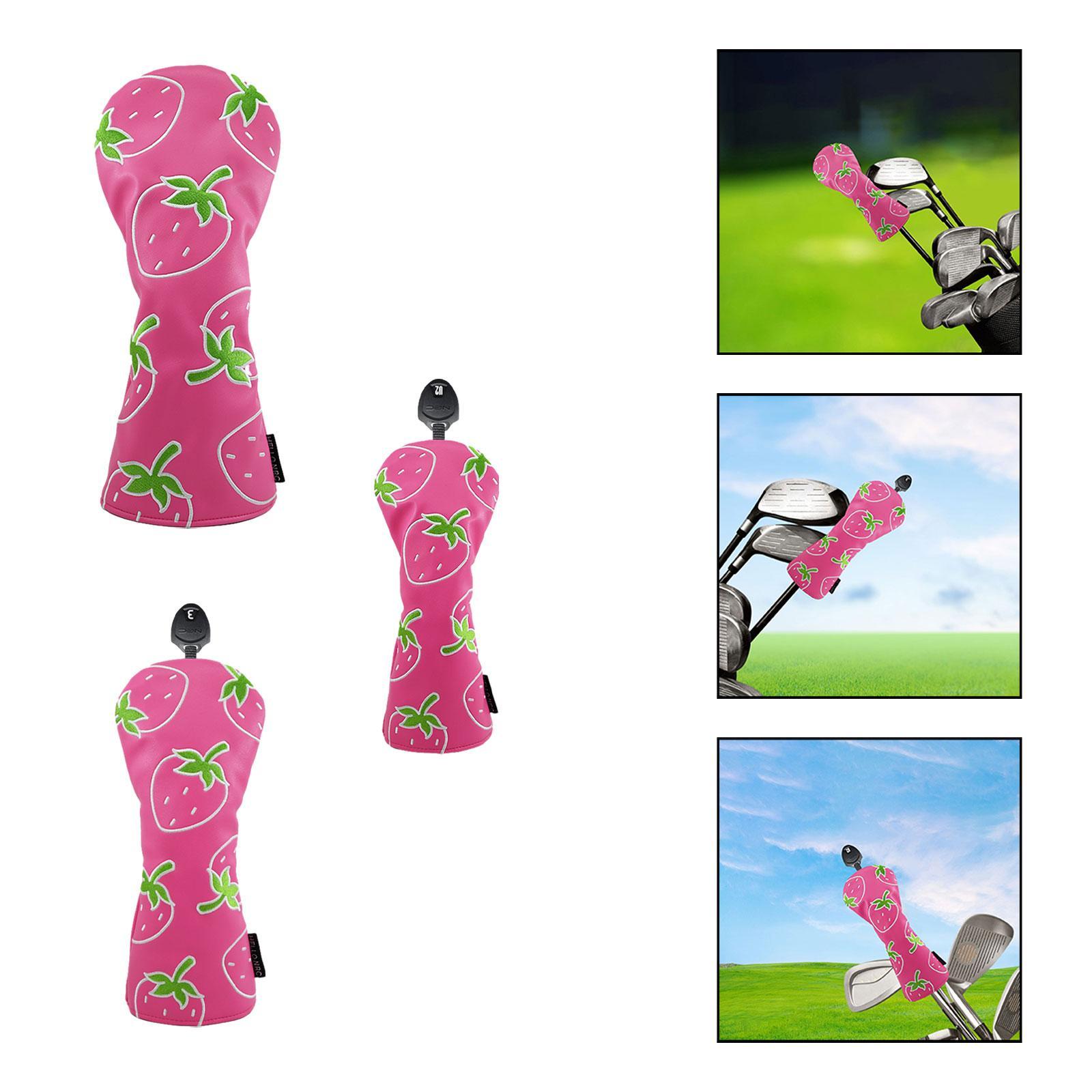 Strawberry Printed Wood Headco - Golf Equipment Gifts ulasan dan harga