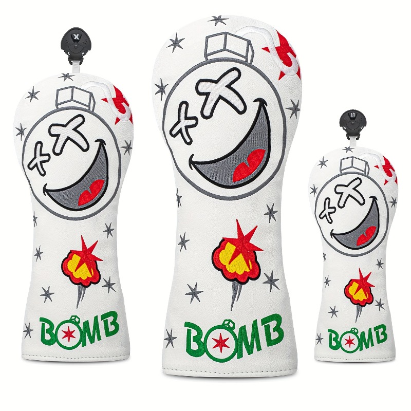 Golf Club Head Cover - White,  - Golf Equipment Deals ulasan dan harga
