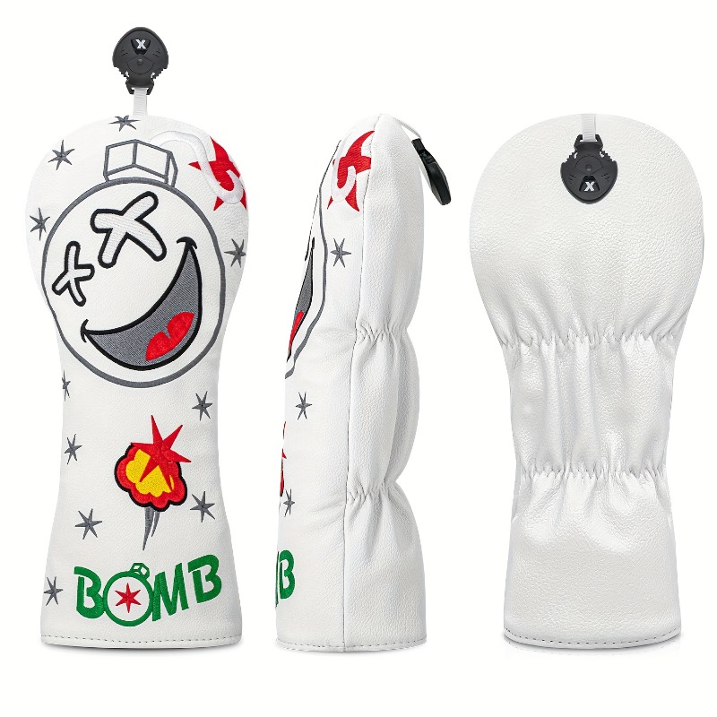 Golf Club Head Cover - White,  - Golf Equipment Deals ulasan dan harga