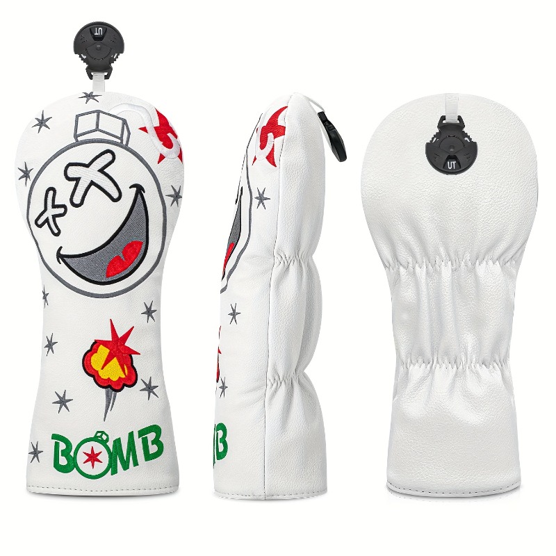 Golf Club Head Cover - White,  - Golf Equipment Deals ulasan dan harga
