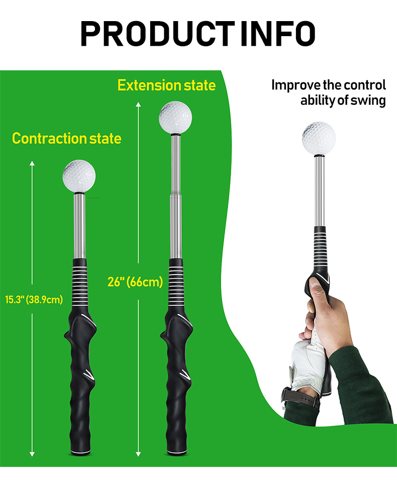 Golf Telescopic Swing Trainer  - Golf Exercise Equipment ulasan dan harga