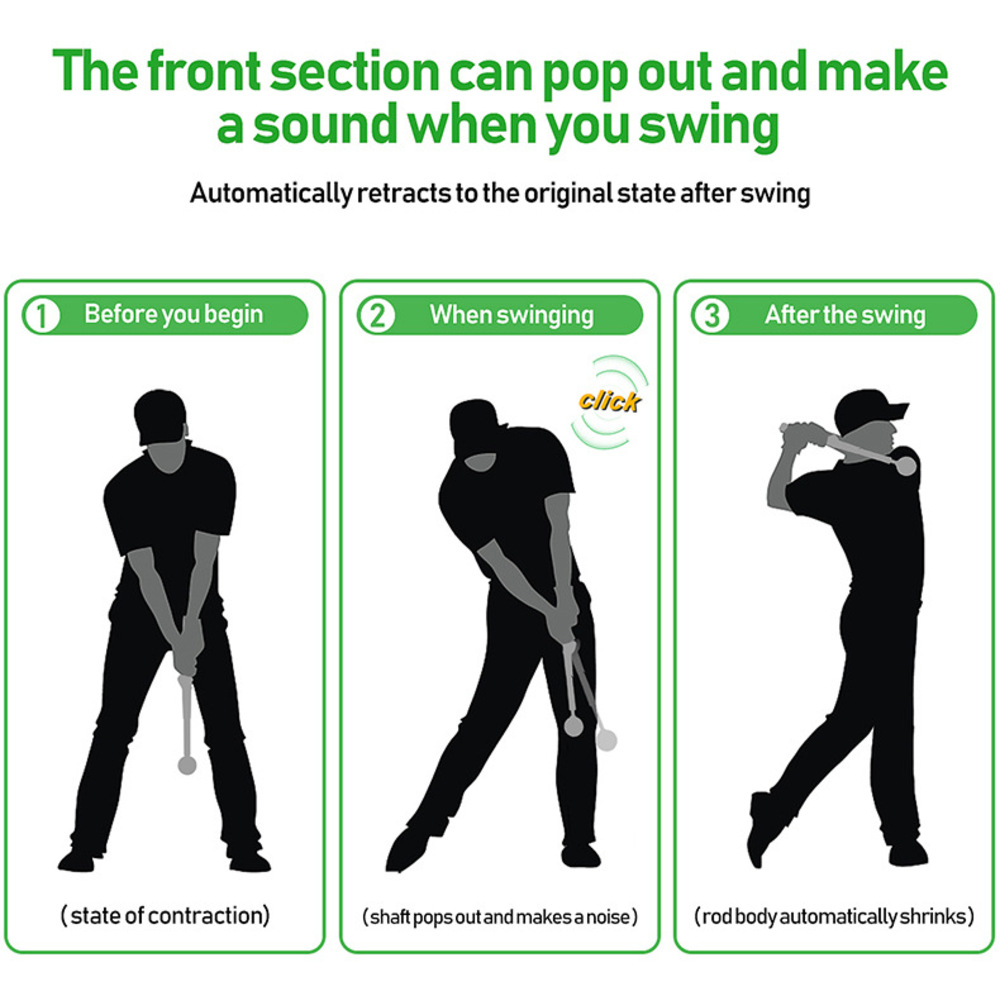 Golf Telescopic Swing Trainer  - Golf Exercise Equipment ulasan dan harga