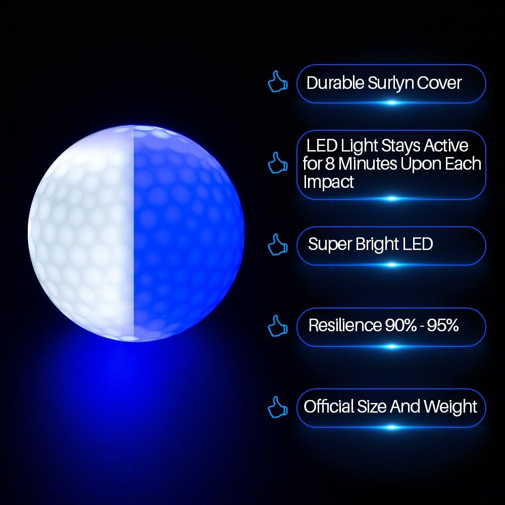 Glow in The Dark Golf Balls Li - Golf Equipment Gifts ulasan dan harga