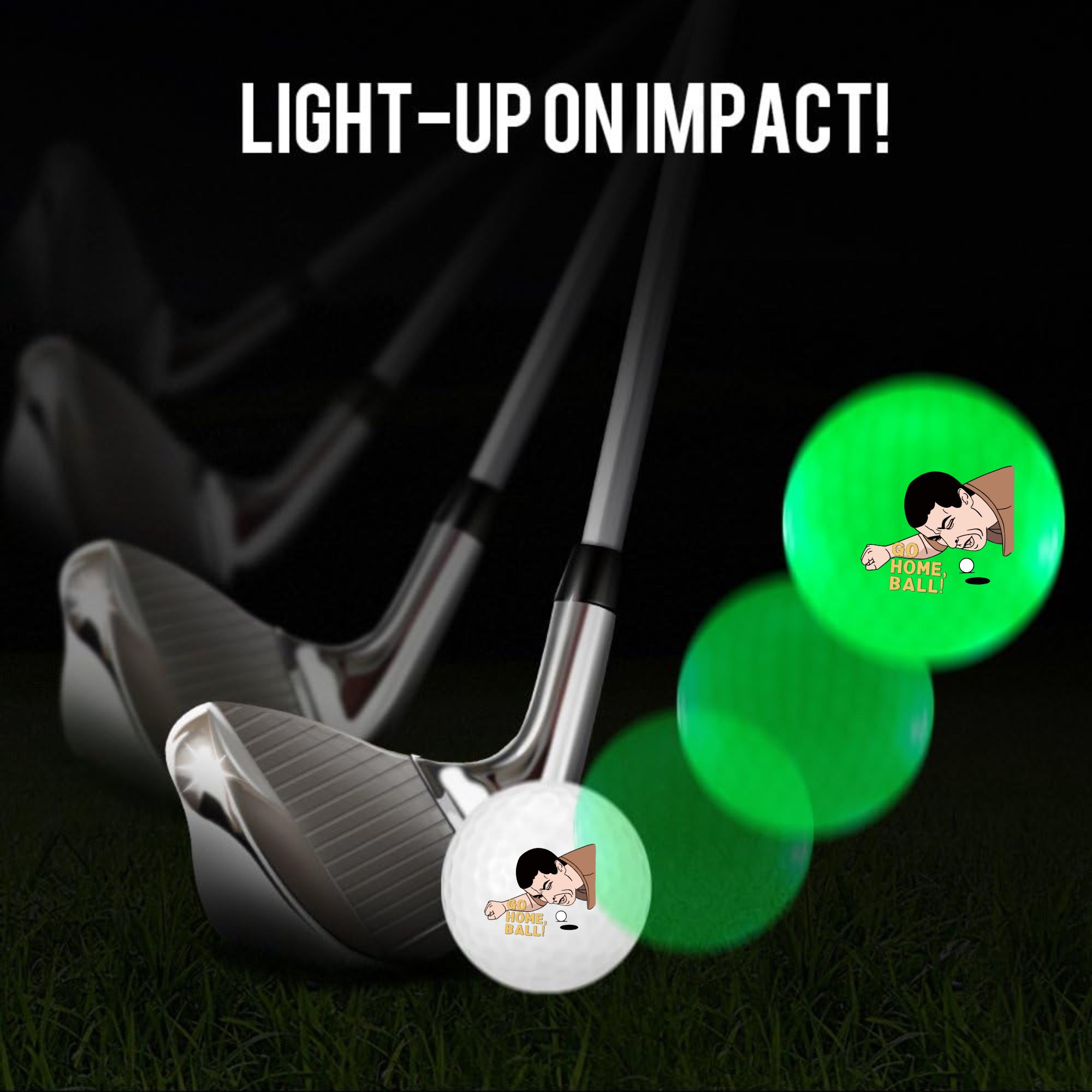 4 pcs Glow in The Dark Golf Ba - Golf Equipment Gifts ulasan dan harga